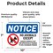 Signmission No Animals Except Service Animals, 10 in W x Rectangle, Vinyl Decal OS-2PACK-NS-D-710-L-16015 - alternate 2